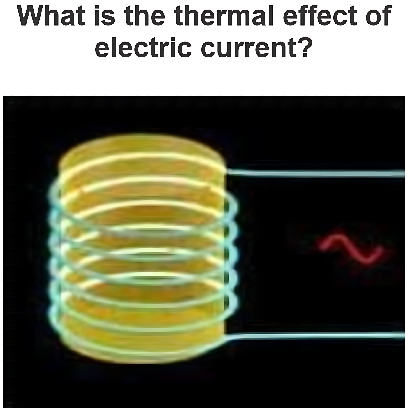 What is the thermal effect of electric current?