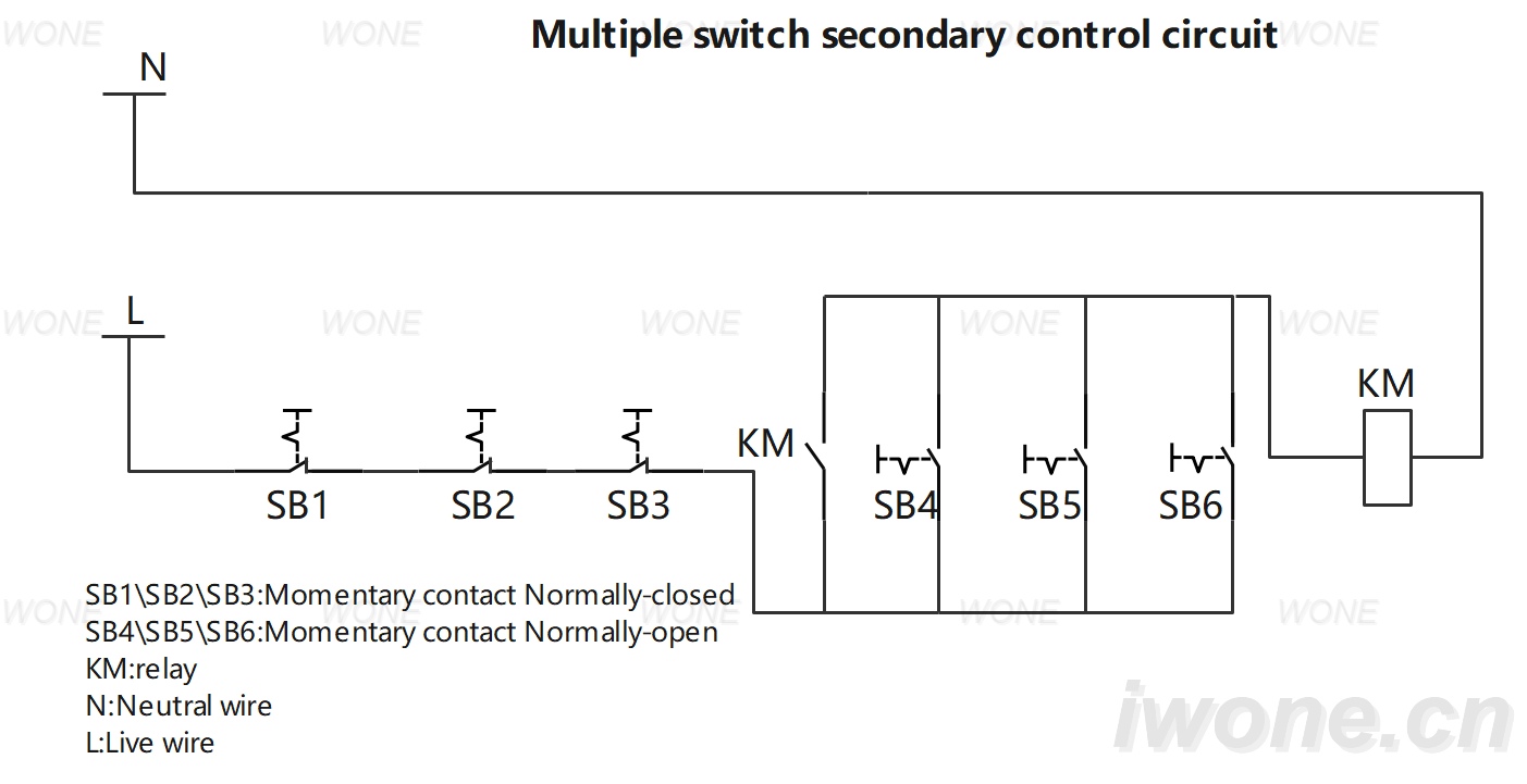 Multiple switch secondary control circuit