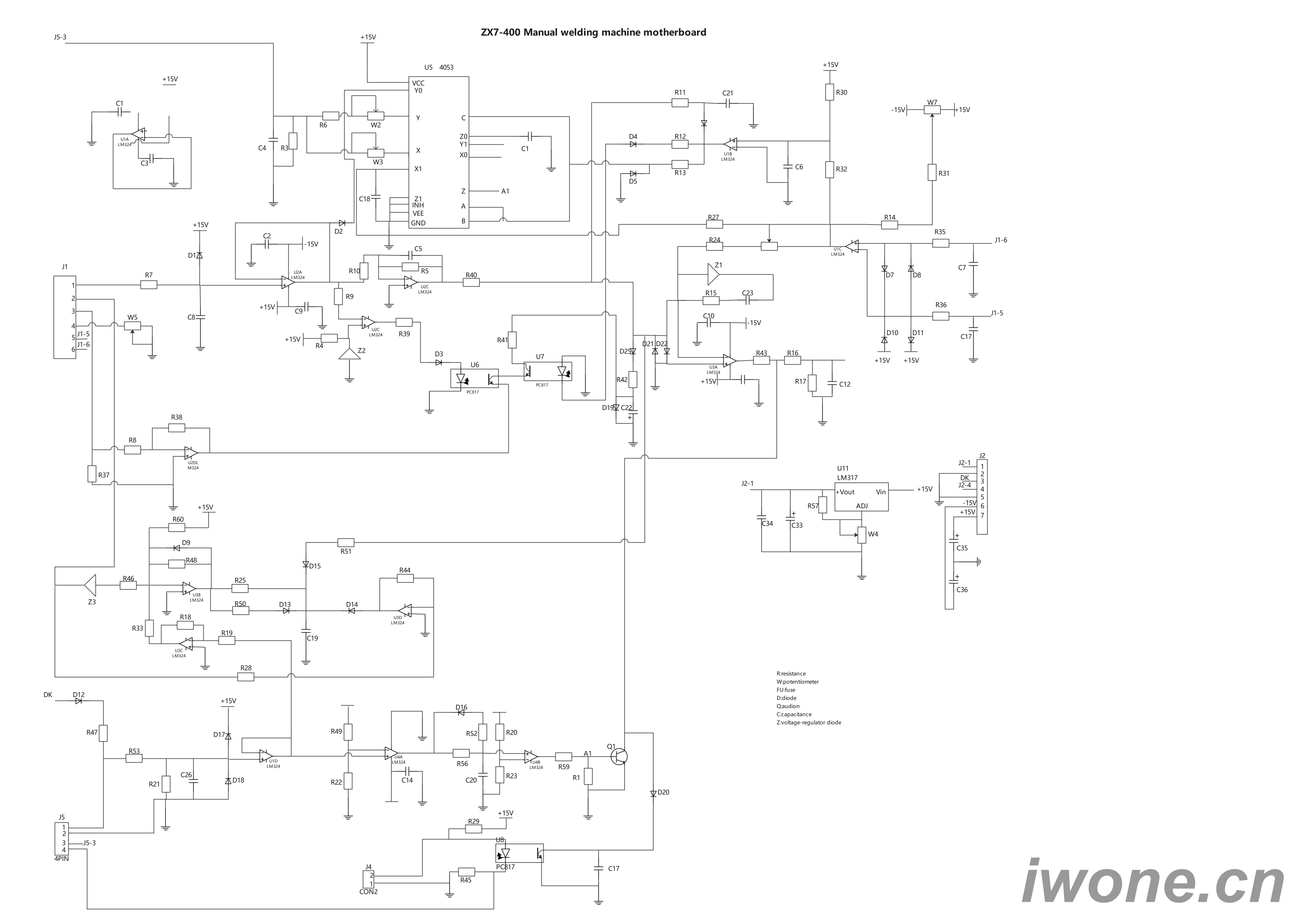 ZX7-400 Manual welding machine motherboard