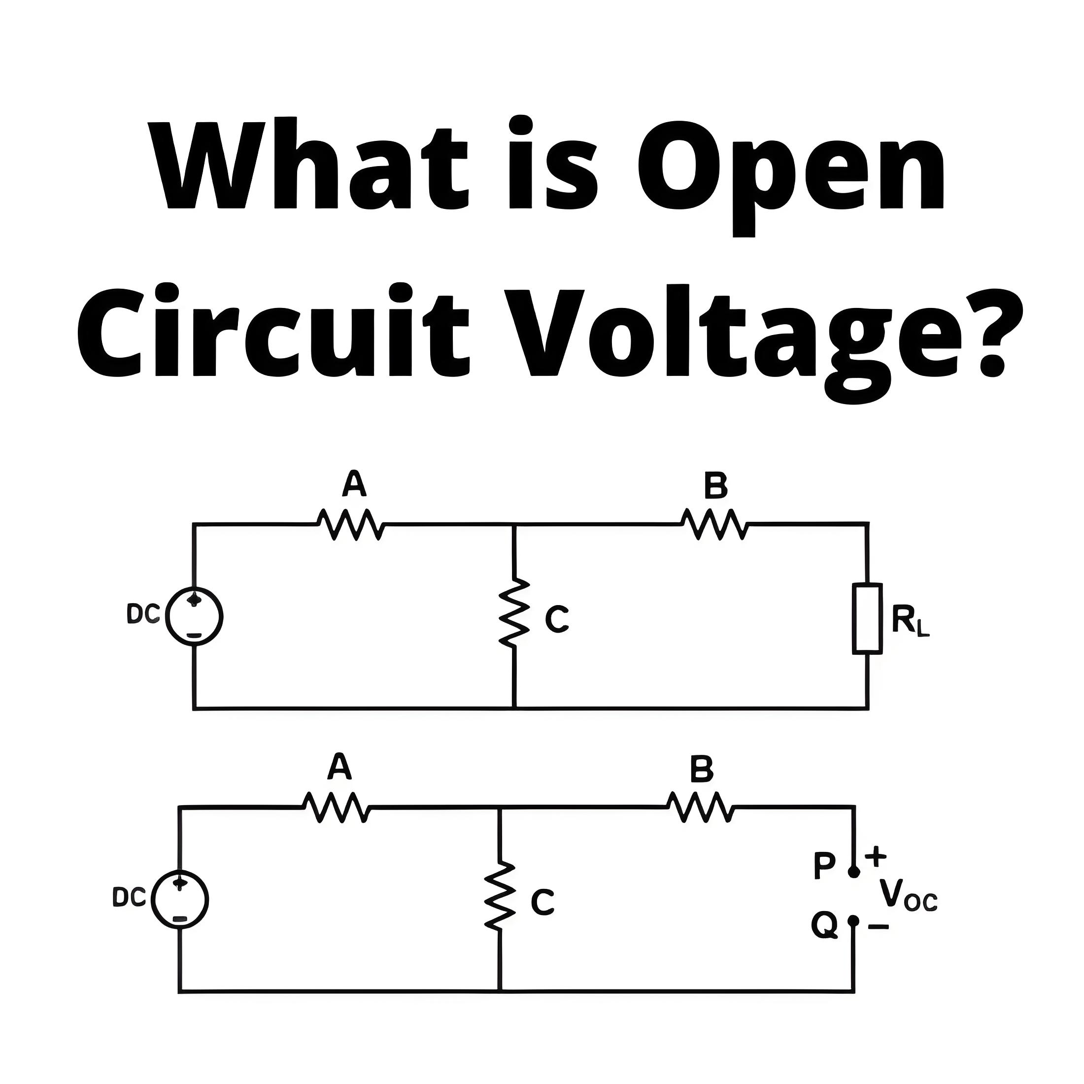 What is  Open Circuit Voltage?