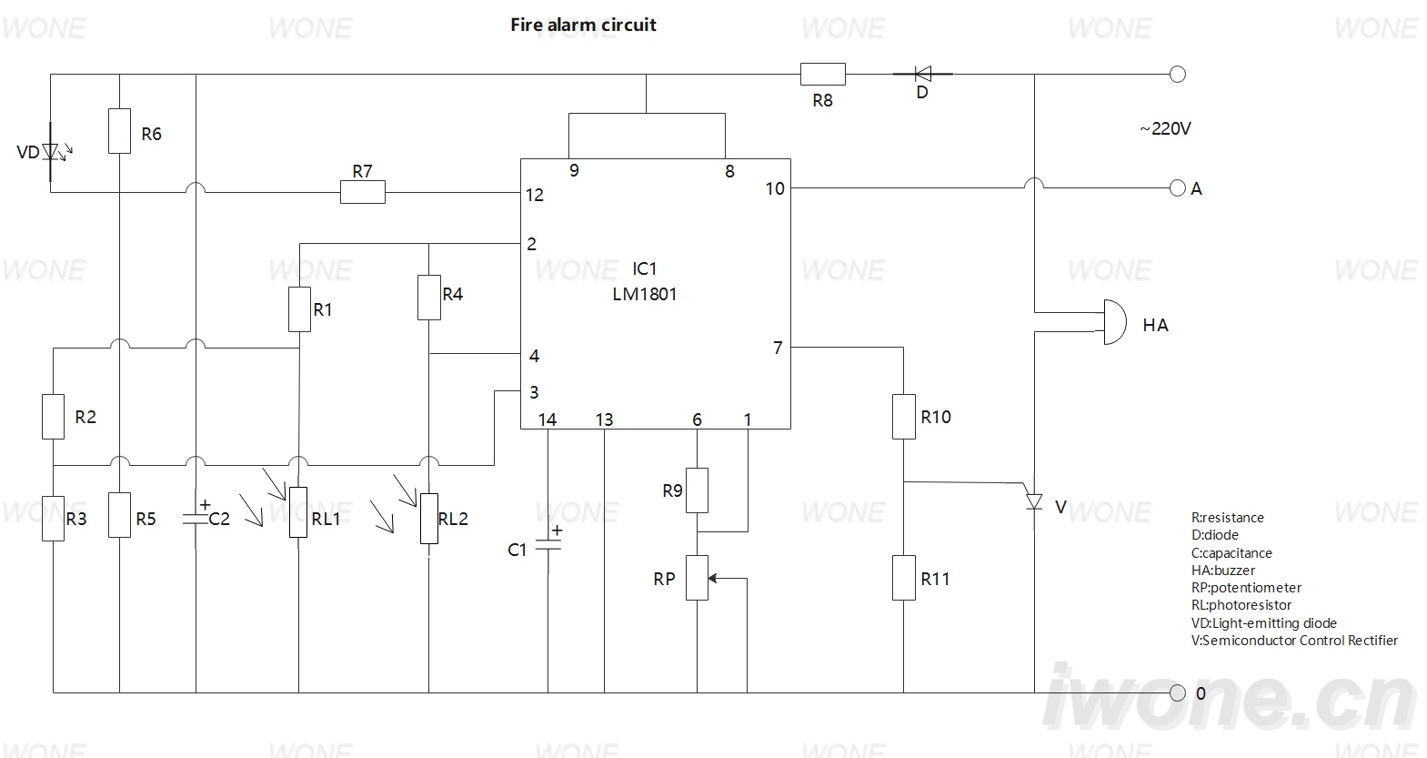 Fire alarm circuit