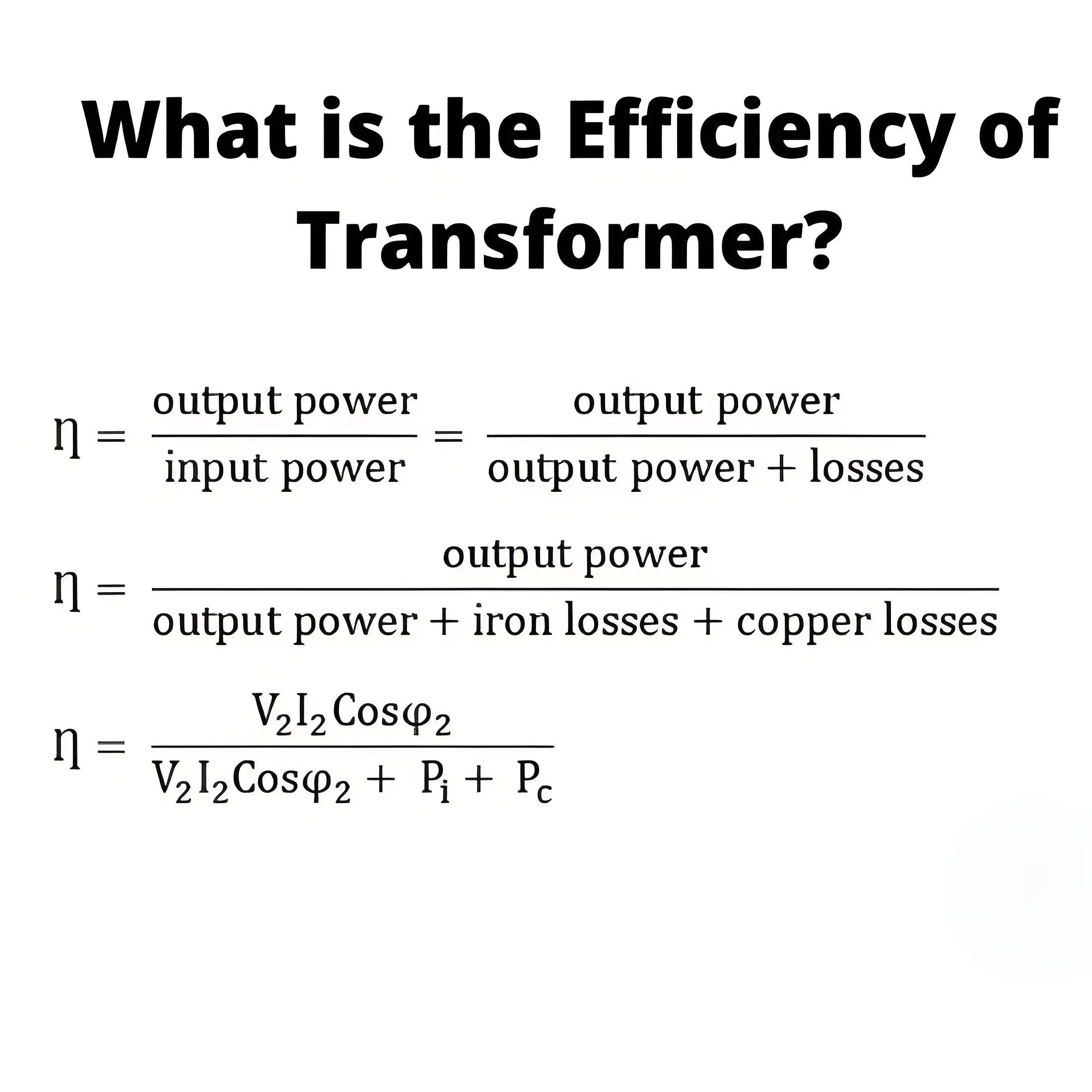 What is the  Transformer of Efficiency?