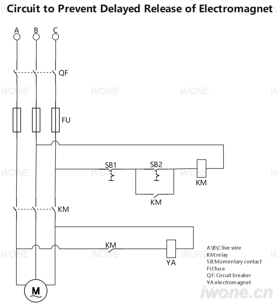 Circuit to Prevent Delayed Release of Electromagnet