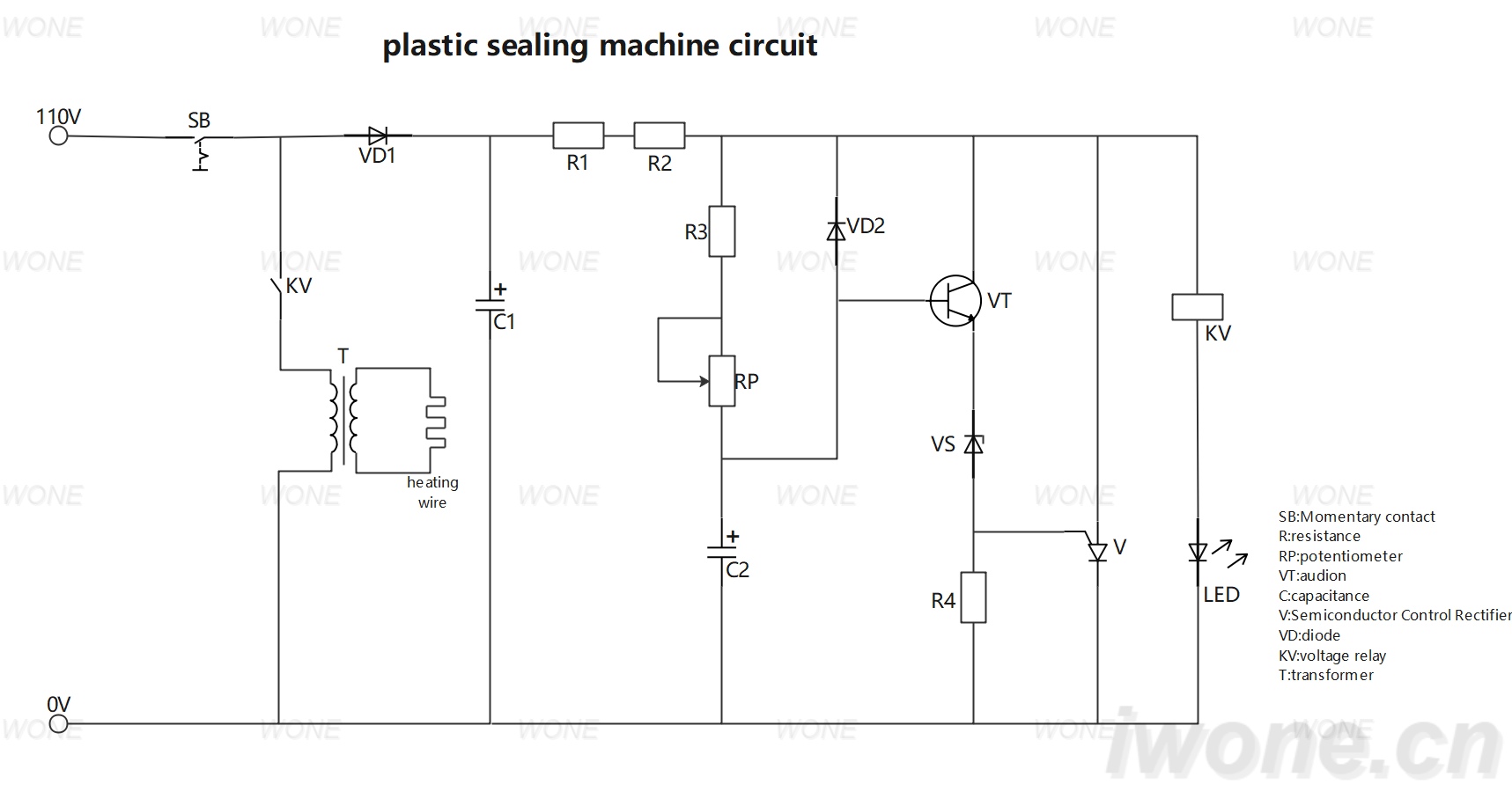 plastic sealing machine circuit