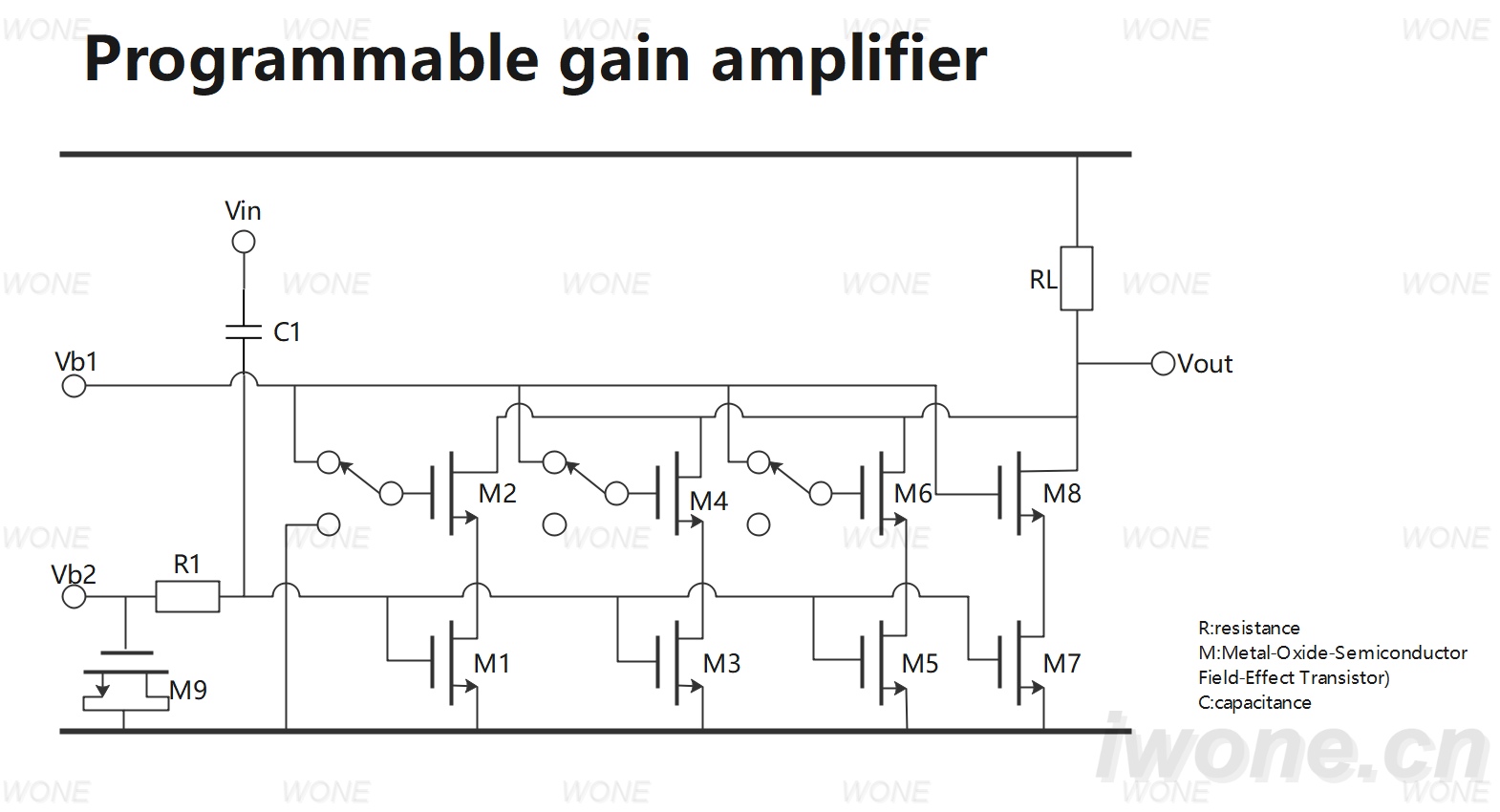 Programmable gain amplifier