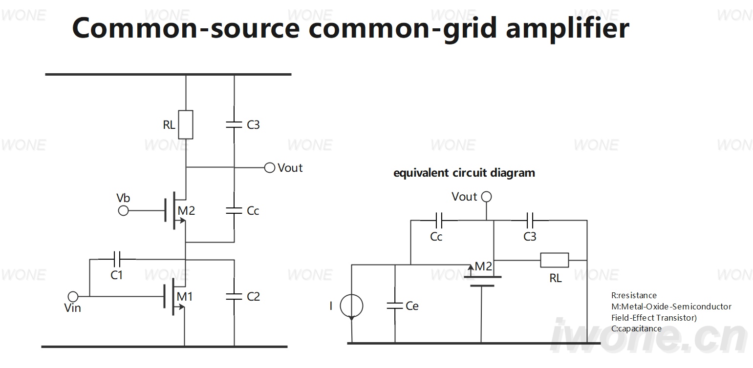 Common-source common-grid amplifier