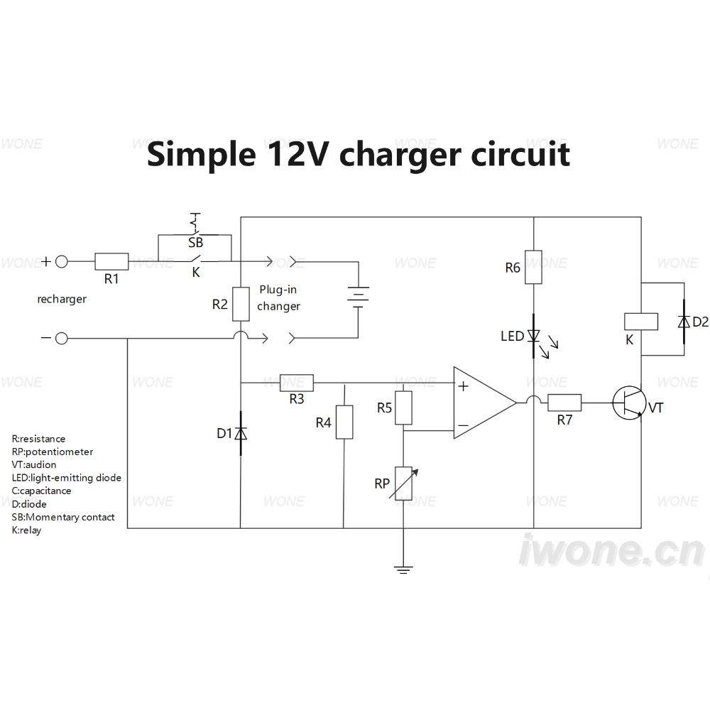 Simple 12V charger circuit