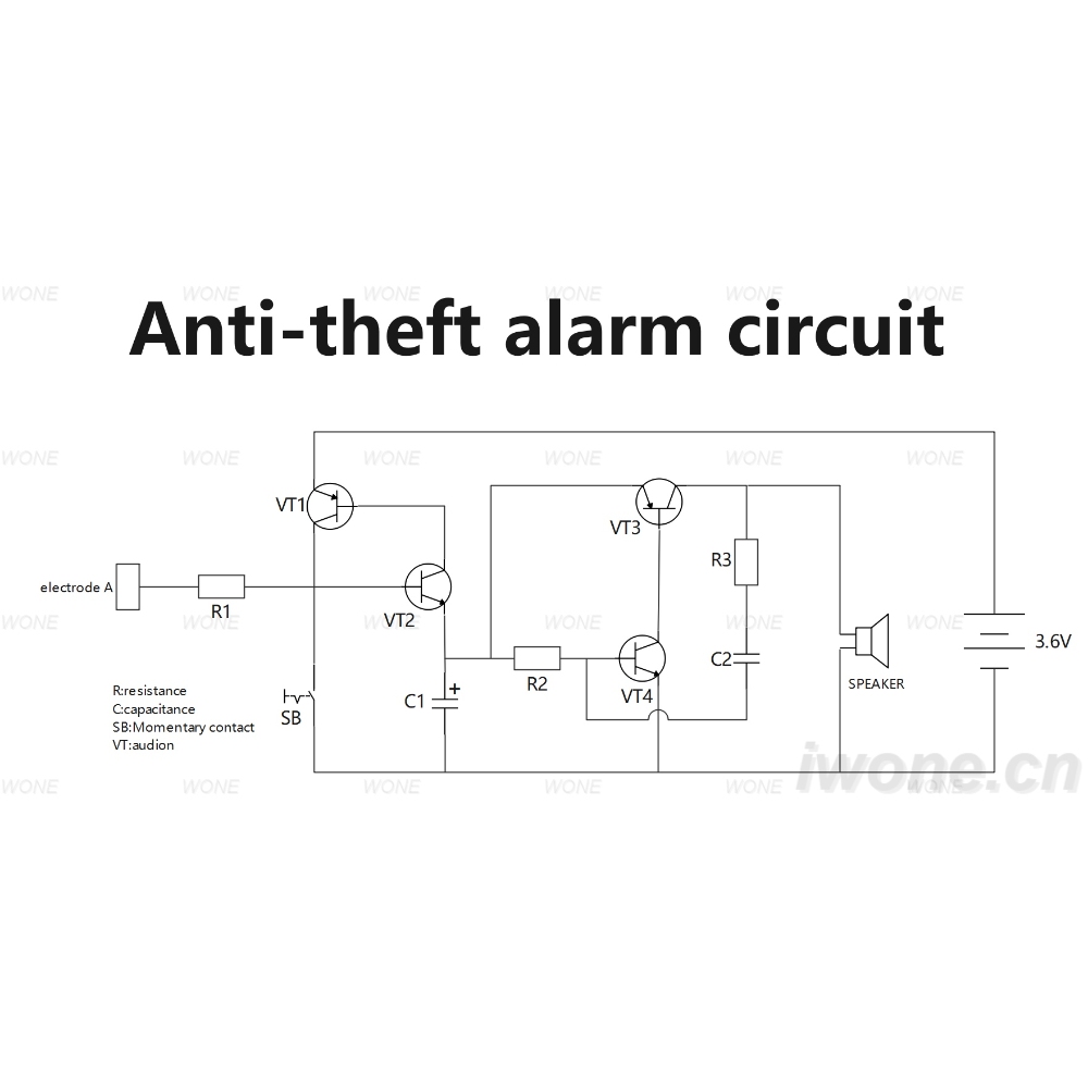 Anti-theft alarm circuit