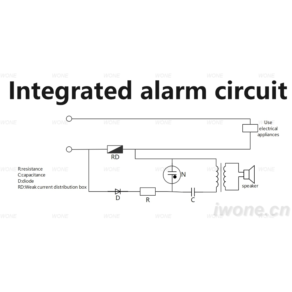 Integrated alarm circuit