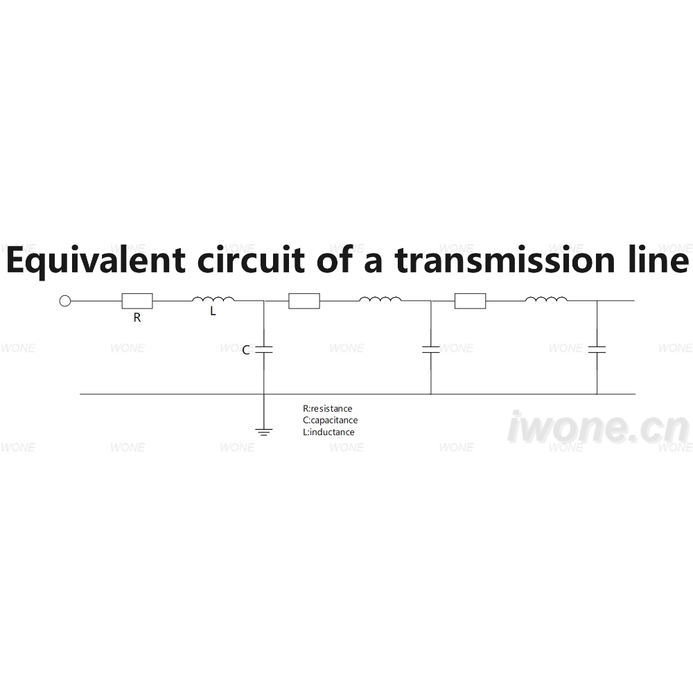 Equivalent circuit of a transmission line