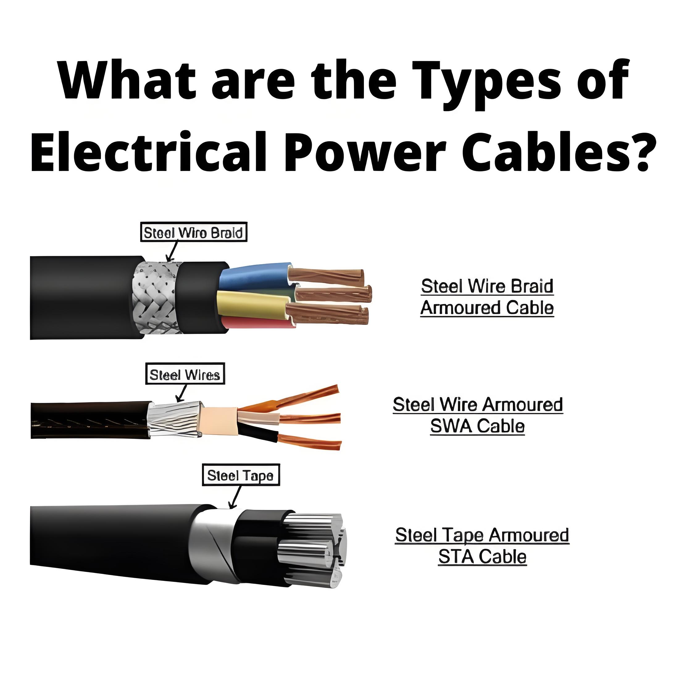 What are the Types of Electrical Power Cables ?