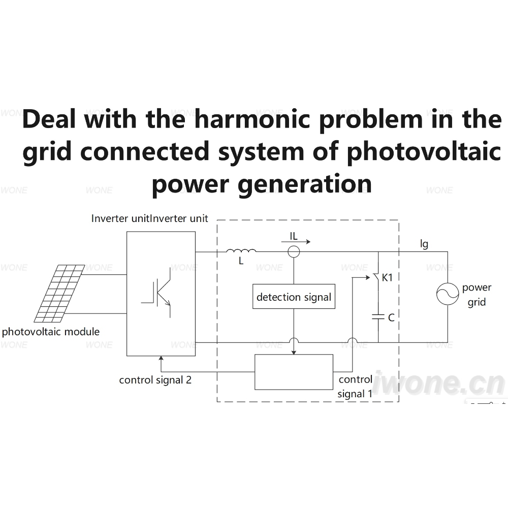 Deal with the harmonic problem in the grid connected system of photovoltaic power generation