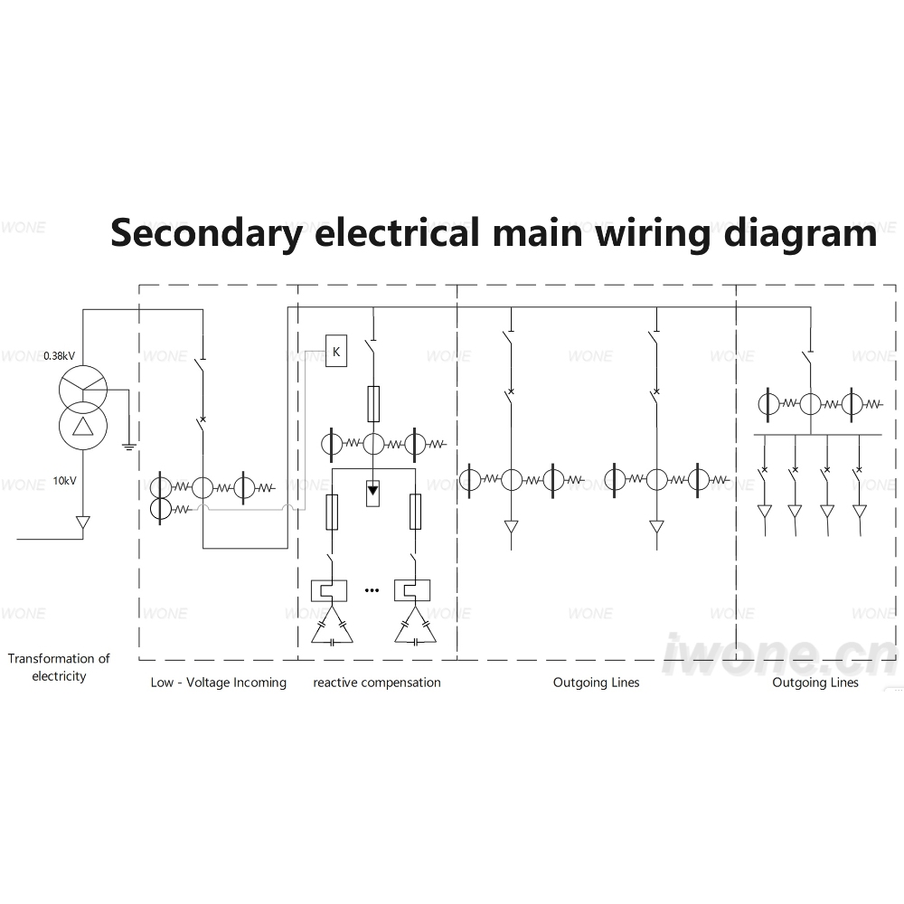 Secondary electrical main wiring diagram