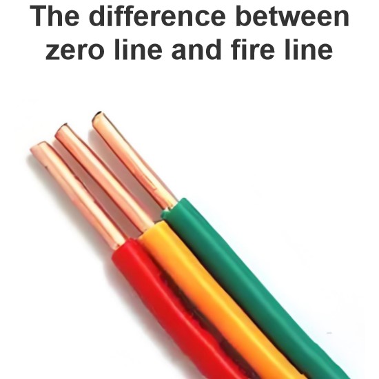 The difference between zero line and fire line