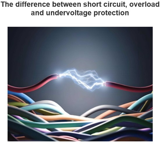 The difference between short circuit, overload and undervoltage protection