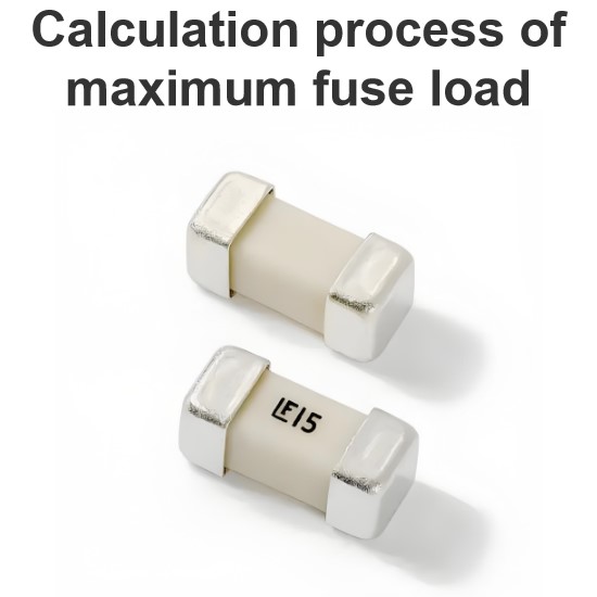 Calculation process of maximum fuse load