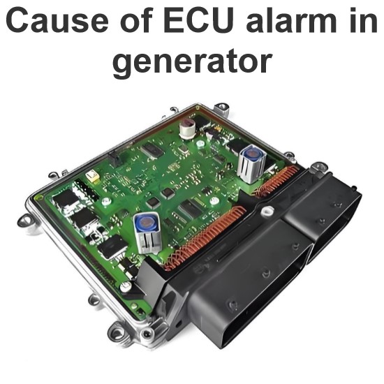 Cause of ECU alarm in generator