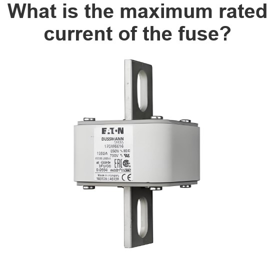 What is the maximum rated current of the fuse?