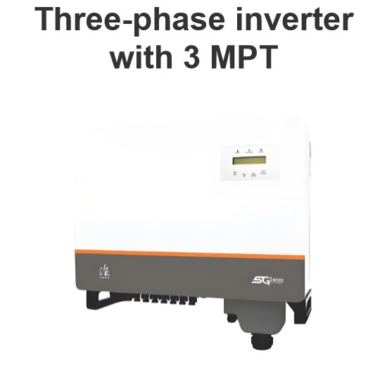 Three-phase inverter with 3 MPT