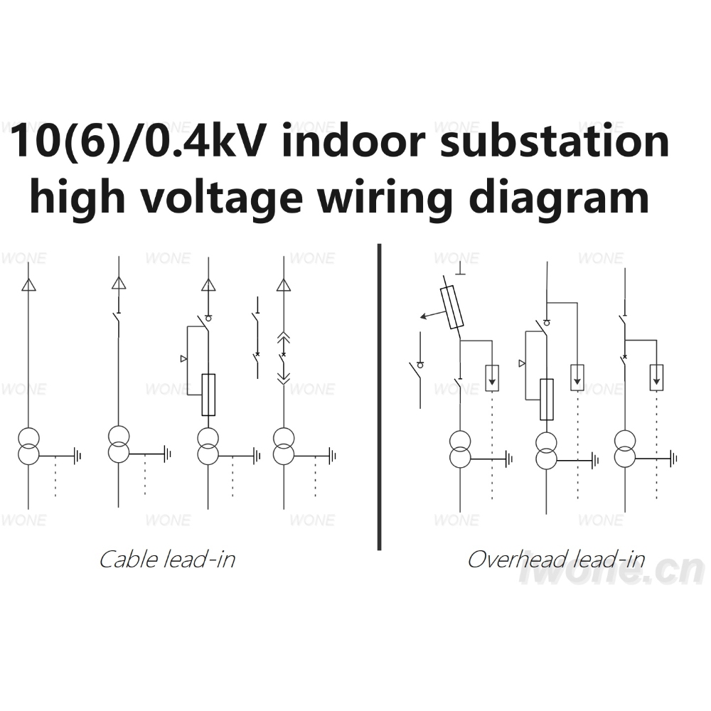 10(6)/0.4kV indoor substation high voltage wiring diagram