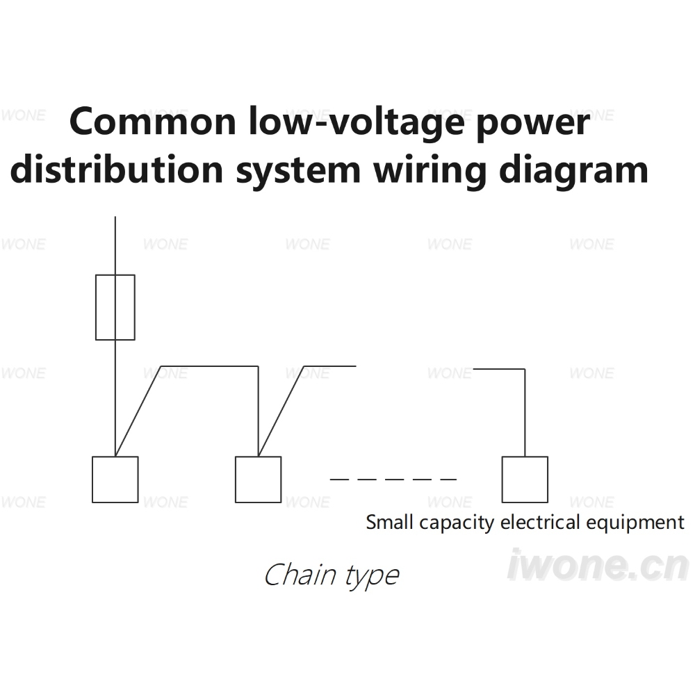 Common low-voltage power distribution system wiring diagram（Chain type）