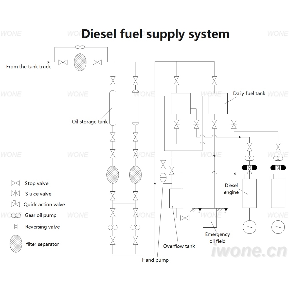 Diesel fuel supply system