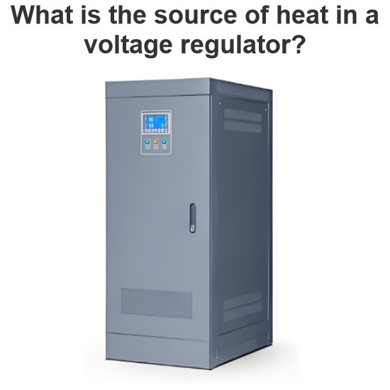 What is the source of heat in a voltage regulator?