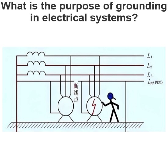 What is the purpose of grounding in electrical systems?