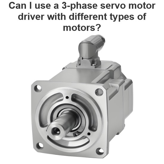 Can I use a 3-phase servo motor driver with different types of motors?