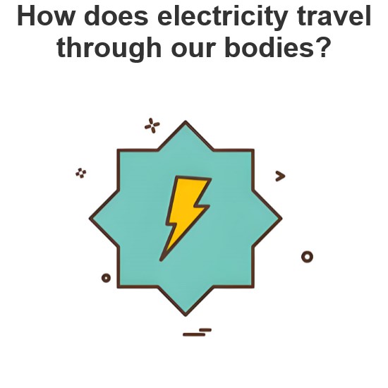 How does electricity travel through our bodies?