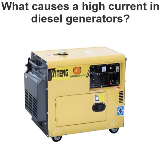 What causes a high current in diesel generators?