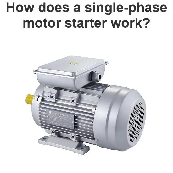 How does a single-phase motor starter work?