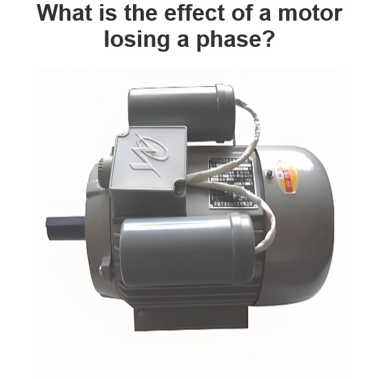 What is the effect of a motor losing a phase?