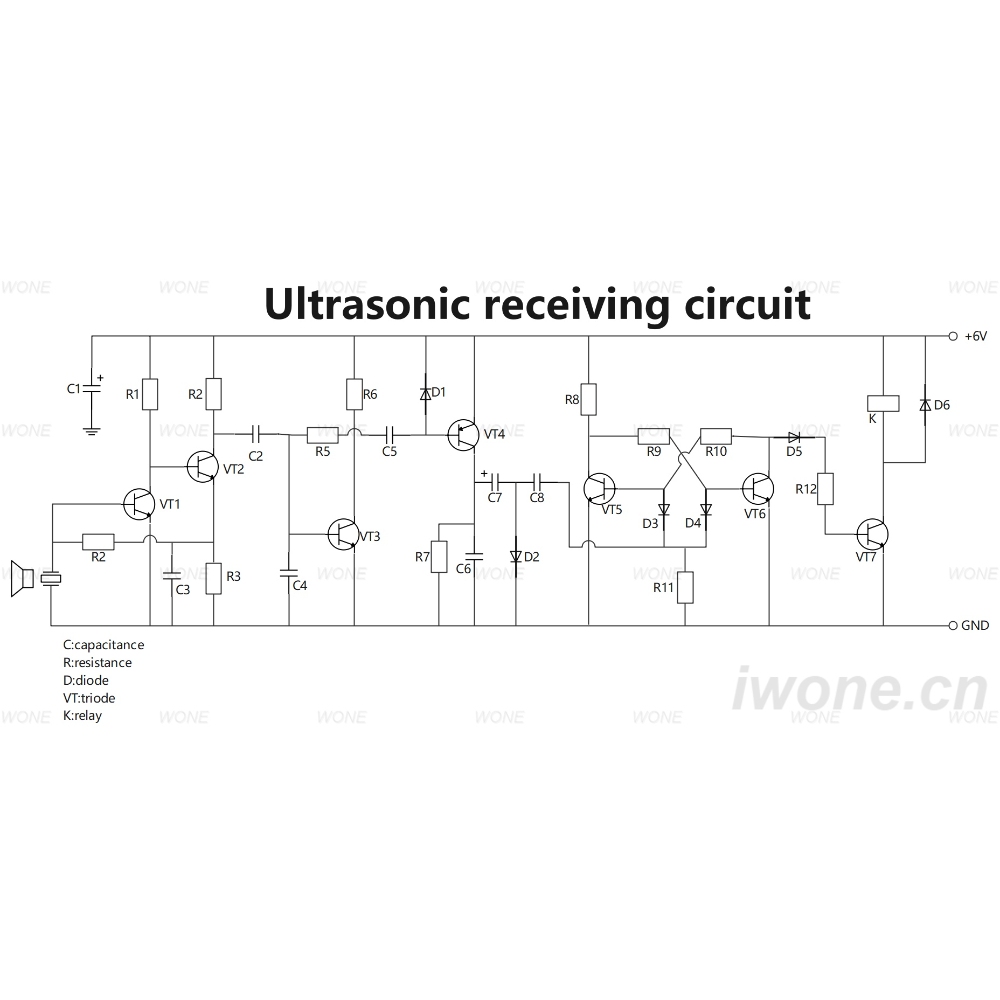 Ultrasonic receiving circuit