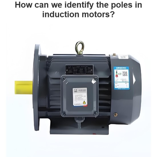 How can we identify the poles in induction motors?