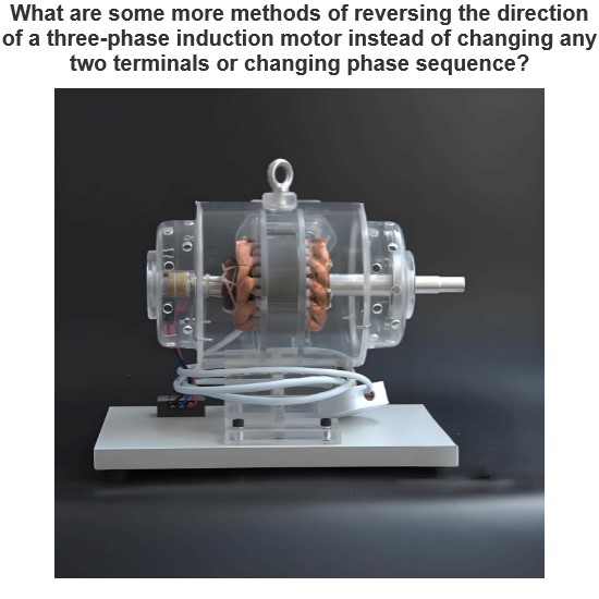 Is there any way to reverse the direction of the three-phase induction motor?