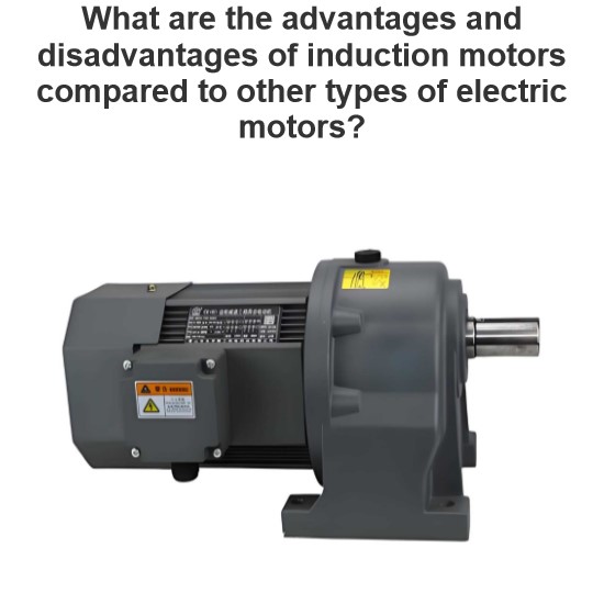 What are the advantages and disadvantages of induction motors compared to other types of electric motors?