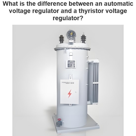 What is the difference between an automatic voltage regulator and a thyristor voltage regulator?