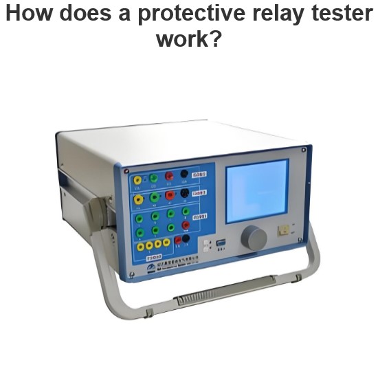 How does a protective relay tester work?