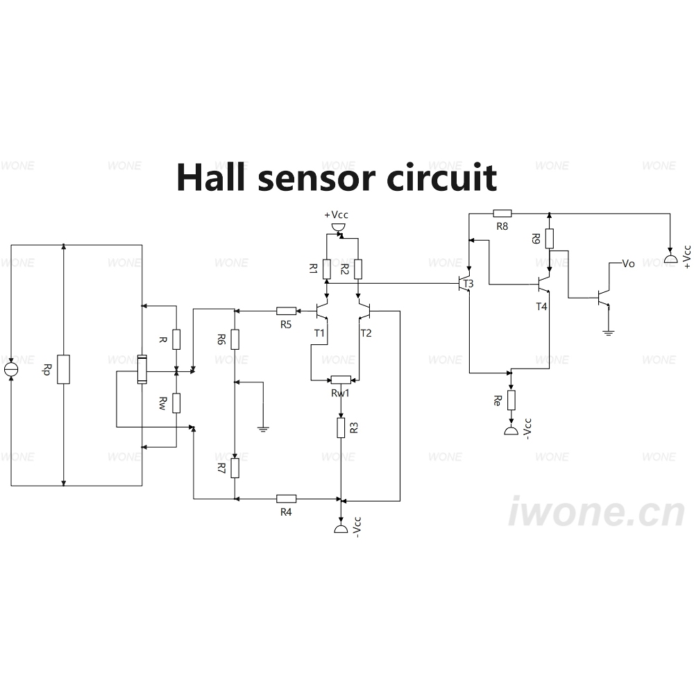 Hall sensor circuit