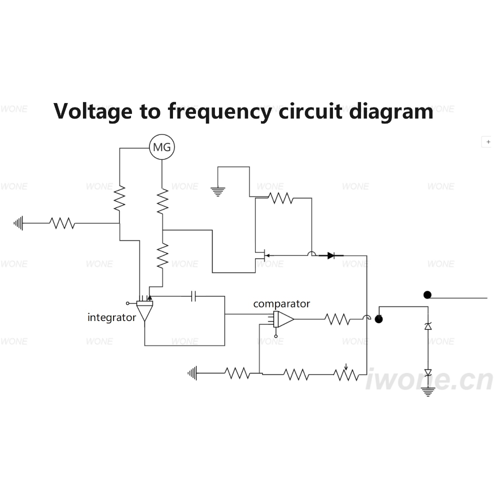 Voltage frequency changing circuit diagram