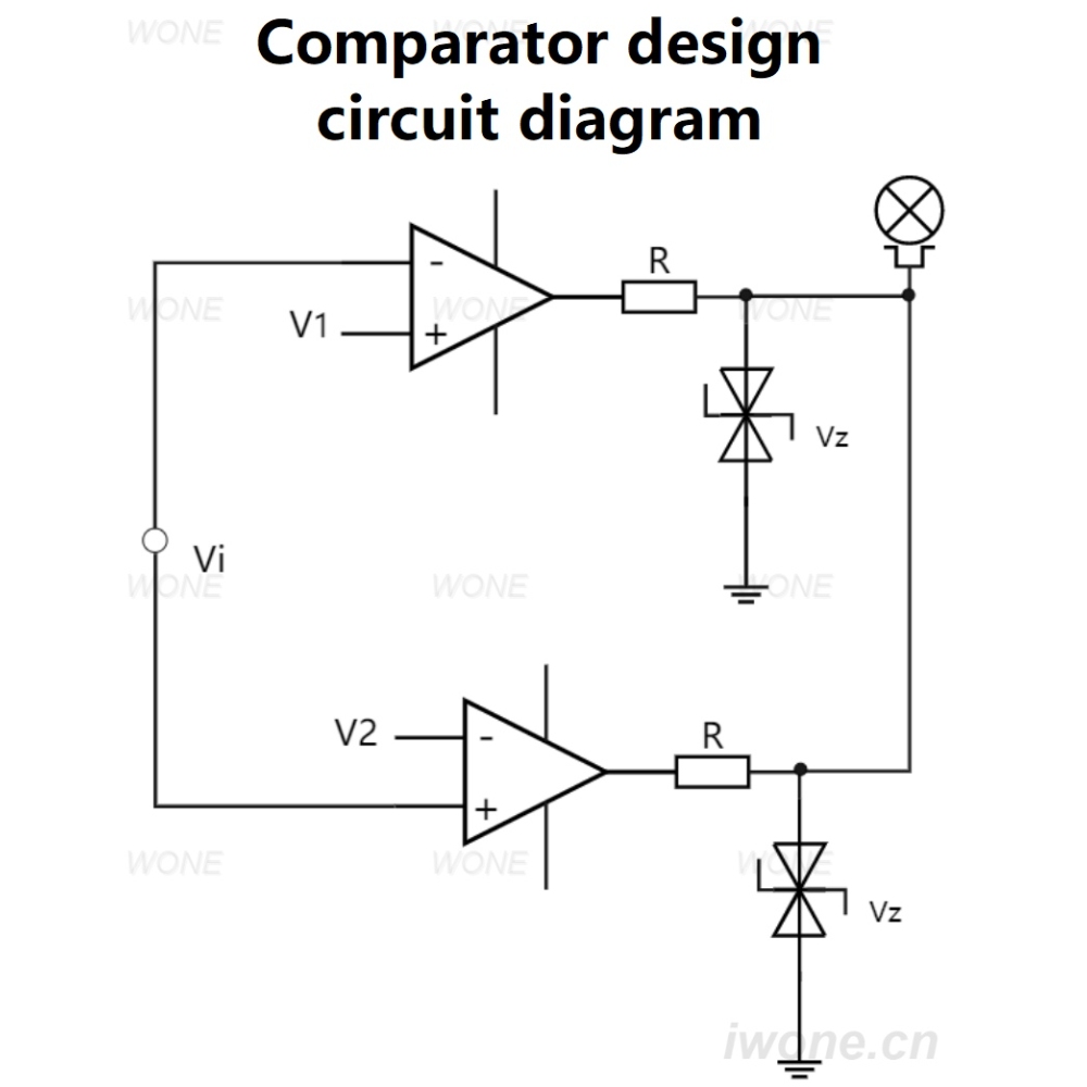 Comparator design circuit diagram