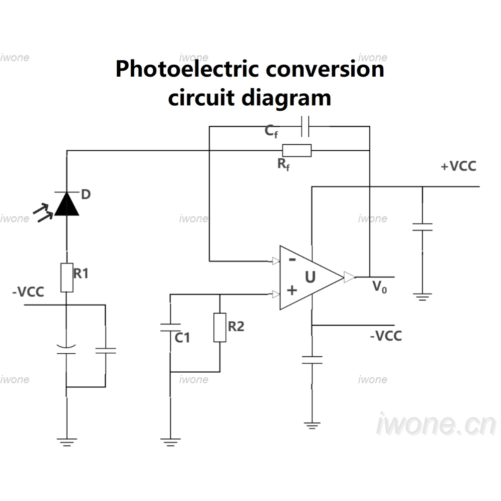 Photoelectric conversion circuit diagram