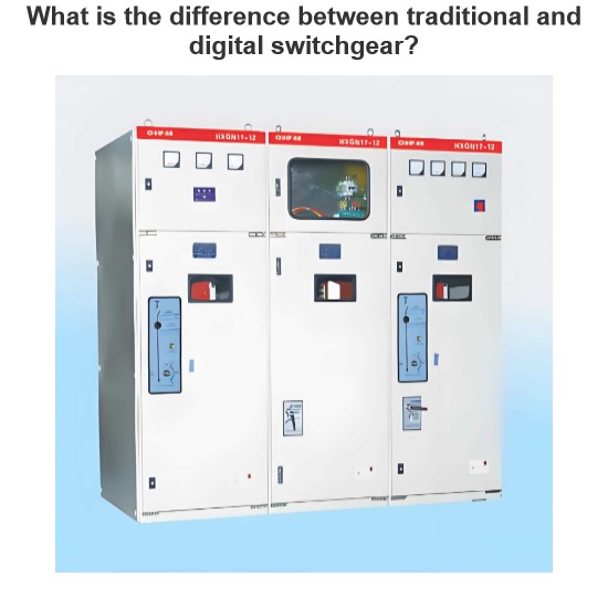 What is the difference between traditional and digital switchgear?