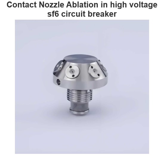 Contact Nozzle Ablation in high voltage sf6 circuit breaker