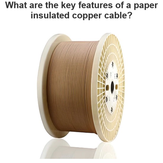 What are the key features of a paper insulated copper cable?