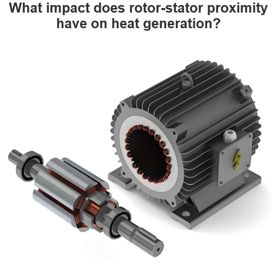 What impact does rotor-stator proximity have on heat generation?