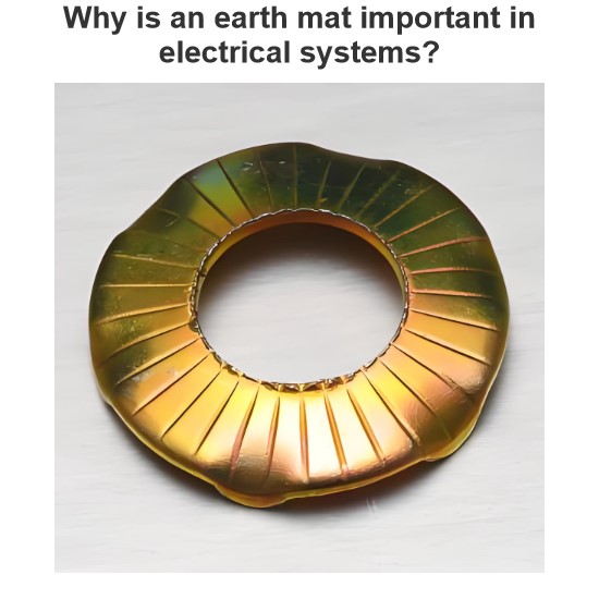 Why is an earth mat important in electrical systems?