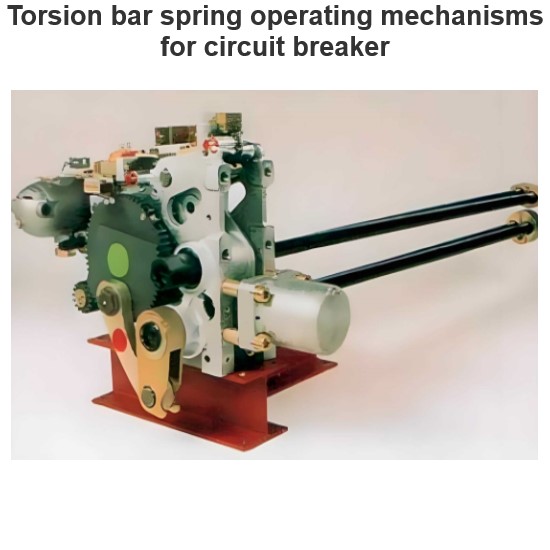 Torsion bar spring operating mechanisms for circuit breaker