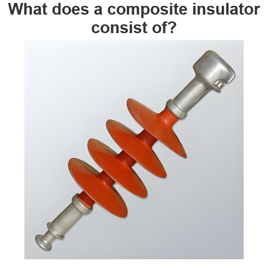 What does a composite insulator consist of?